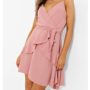 Textured Ruffle Skater Dress size 8